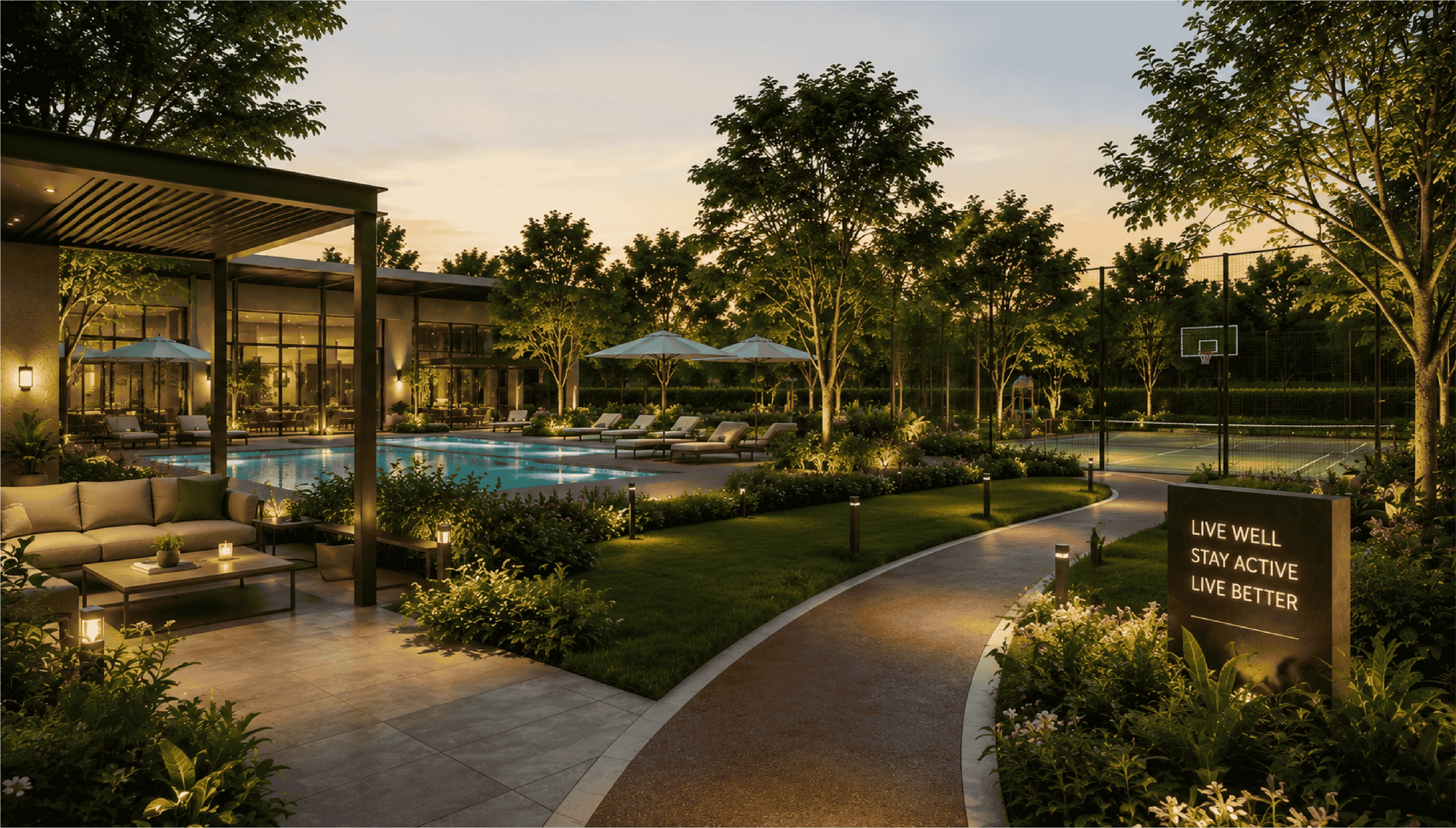 Premium lifestyle amenities in a modern residential development